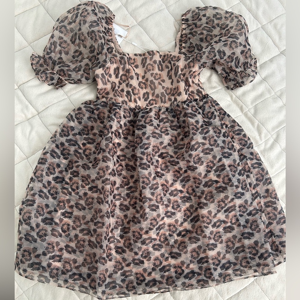 Endless Rose organza leopard dress size Xs - Picture 2 of 6